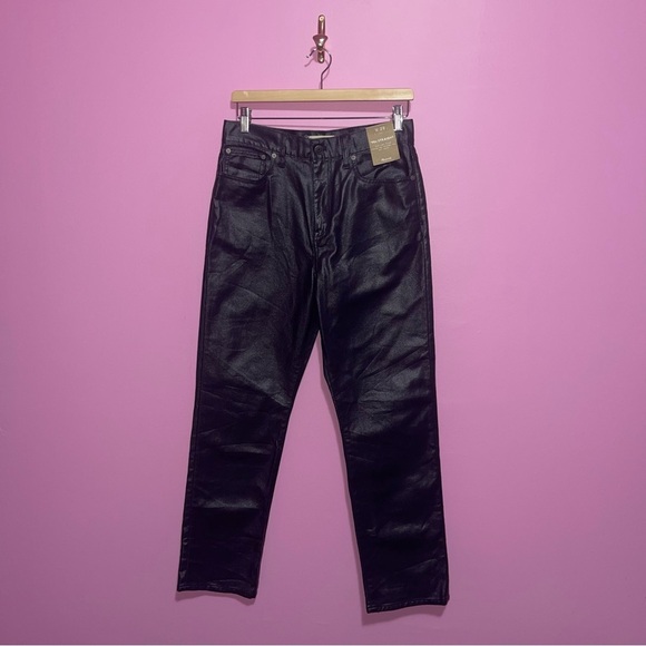 Madewell Jeans Women’s Size 28 Midnight Blue Foil 90's Straight High-Rise NWT - Picture 2 of 14